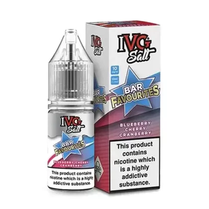 Blueberry Cherry Cranberry IVG Bar Favourites 10ml Nic Salts E Liquid