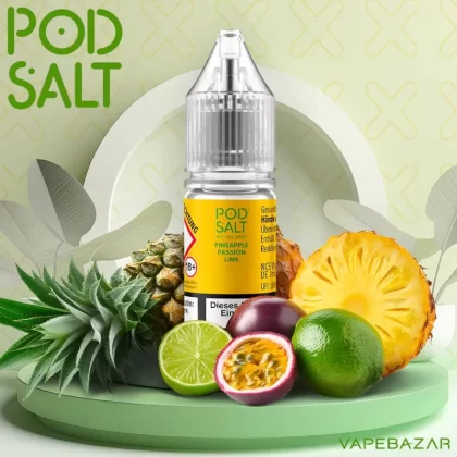 Pod Salt X Nikotinsalz Liquid – Pineapple Passion Lime - 20mg/ml, 10mg/ml