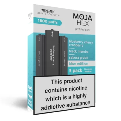 Moja Hex Blue Edition Refill Pods (x3) - Blue Edition - Exp 01/08/26