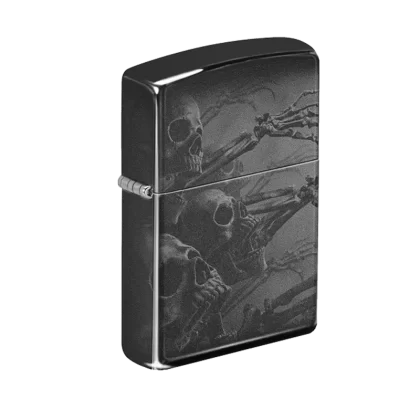 Zippo Lighter – Zombie Skeletons Black Finish