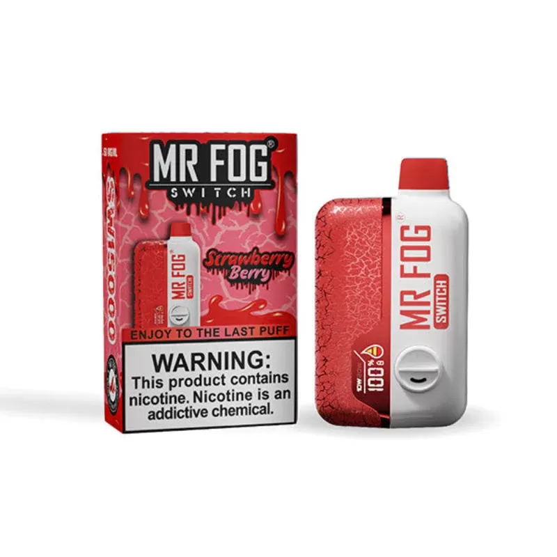 Mr Fog Switch Nicotine Free 15K Strawberry Berry Disposable Vape - NICOTINE FREE (ONT-TAX)