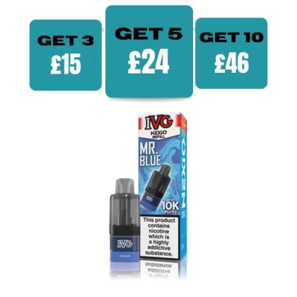 IVG Nexio 10K Prefilled Refill Pods - £5.99 or 3 for £15 - Red Sour Raspberry