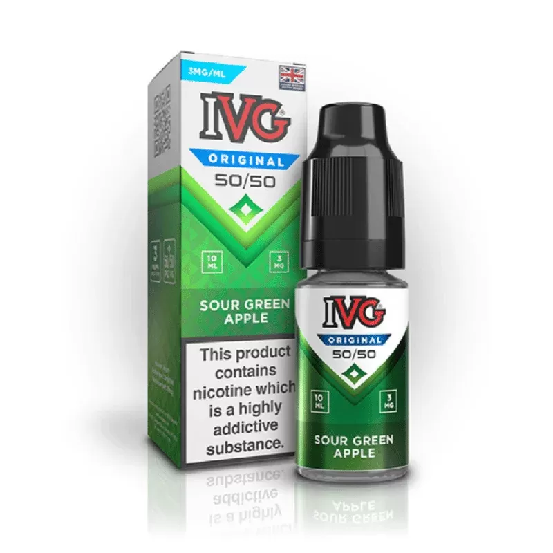 IVG Original 50/50 10ml E-Liquid Sour Green Apple