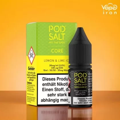 PodSalt Lemon & Lime ice - (Saltnic); Vape Product, Vape Product; Vape Product