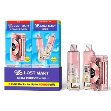 Red – Watermelon Ice – Lost Mary – NERA Pureview 40K Kit (1 Device + 2 Refills) – United States