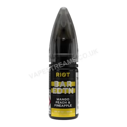 Riot BAR EDTN Mango Peach Pineapple Nic Salt E-Liquid - Vapestreams Co