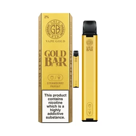 Gold Bar Disposable Vape – Strawberry Parfait
