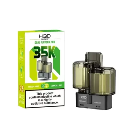 HQD Glow Air 35K Prefilled Pod Fresh Mint / Lemon Lime - Nicotine Strength#20mg