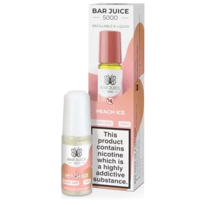 Bar Juice 5000 Peach Ice E Liquid 10ml - Nicotine Strength#20mg>10mg