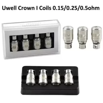Uwell Crown Replacement Coils 5pk - Resistance#0.25ohm>0.5ohm (B89340)