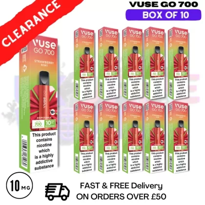 Strawberry Kiwi (10MG) – VUSE GO 700Puff Box of 10