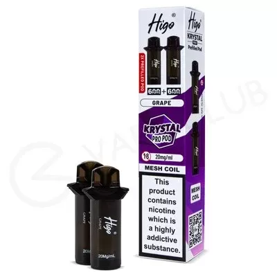 Grape Higo Krystal Pro 600 Prefilled Pods