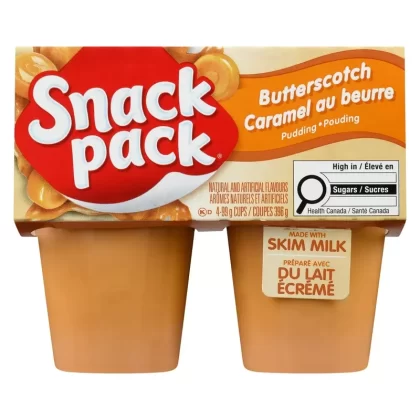 Snack Pack Butterscotch Pudding, 4-Pack, 396 g