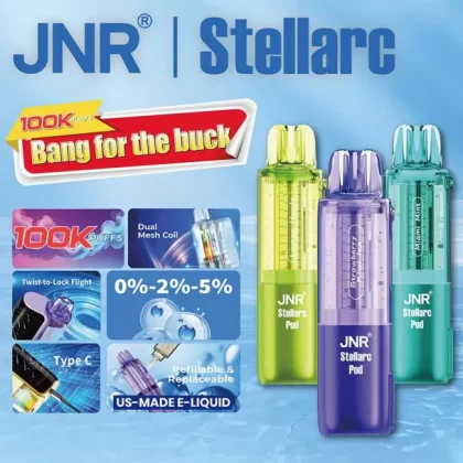 JNR Stellarc POD 100K - Sour Apple Ice