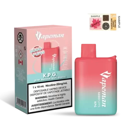 VAPEMAN 6000 – KPG (KIWI PASSION FRUIT GUAVA)