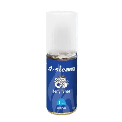 A Steam 10ml Berry Tunes 50/50 Vape Juice - 10 Pack - Strength