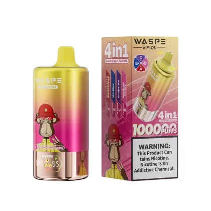 WASPE 100000 Puffs Disposable Vape - Flavors#Watermelon Ice + Strawberry Kiwi + Raspberry Watermelon + Lemon Lime>Strawberry Watermelon + MR.Blue + Grape Ice + Rainbow Candy>Red Bull Ice + B (8AA988)