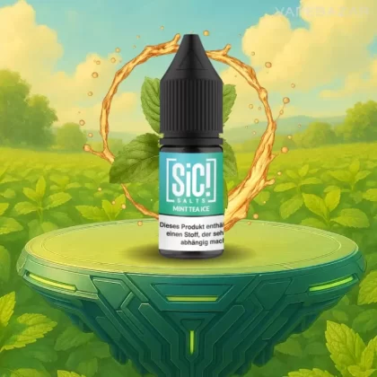 SiC! Nikotinsalz Liquid – Mint Tea Ice 20mg/ml Nikotin - SIC! SALTS / 20mg/ml / Propylenglykol / pflanzliches Glycerin / Glycerin / Nikotinsalz / Aromen