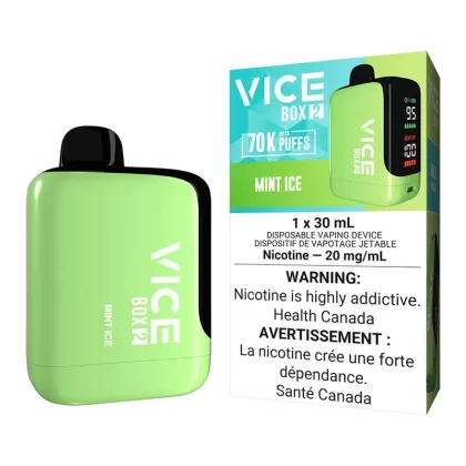 Vice Box 2 Disposable Vape Device – Mint Ice