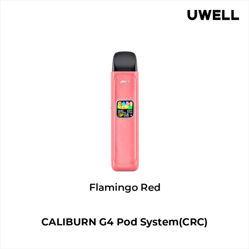 UWELL CALIBURN G4 OPEN POD KIT - Flamingo Red, Glacier Blue - Image 2