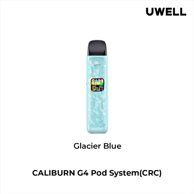 UWELL CALIBURN G4 OPEN POD KIT - Flamingo Red, Glacier Blue - Image 3