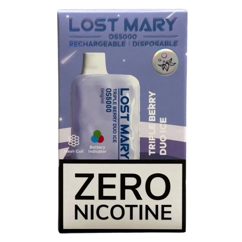 Triple Berry Duo Ice – Lost Mary OS5000 – Zero Nicotine