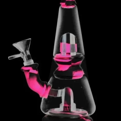 Silicone Dual Chamber Modular Glass Bong - Ejuicewarehouse