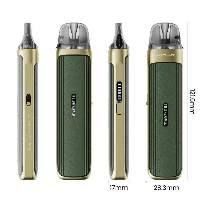 Lost Vape Thelema Aura S Pod Kit 40W - Leather Black - Image 3