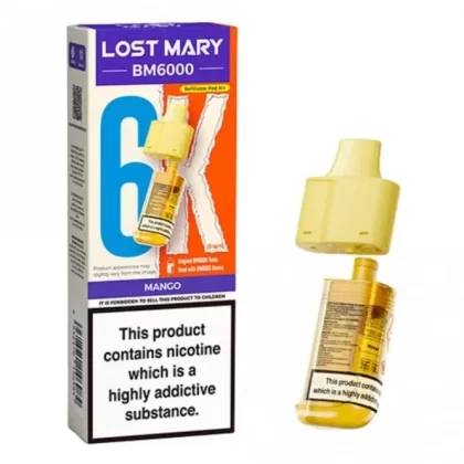 Lost Mary Mango BM6000 Nic Salt E Liquid Pods