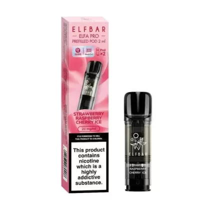 Elf Bar ELFA Pro Strawberry Raspberry Cherry Ice Prefilled Pods - Eliquidsupply