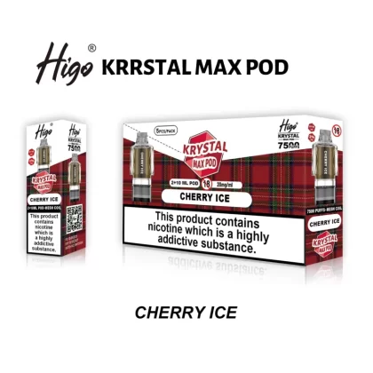 Higo Krystal Max 7500 Prefilled Pods - Box of 10 - Orange Lemonade