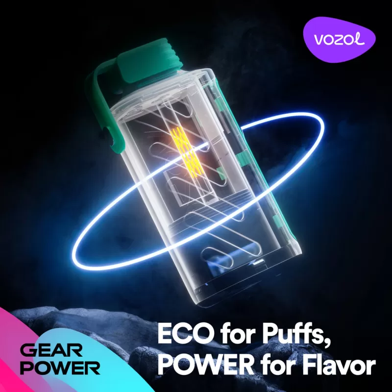 VOZOL Gear Power 20K Puffs Disposable Device - 20000 Puffs - Raspberry Watermelon - Image 2