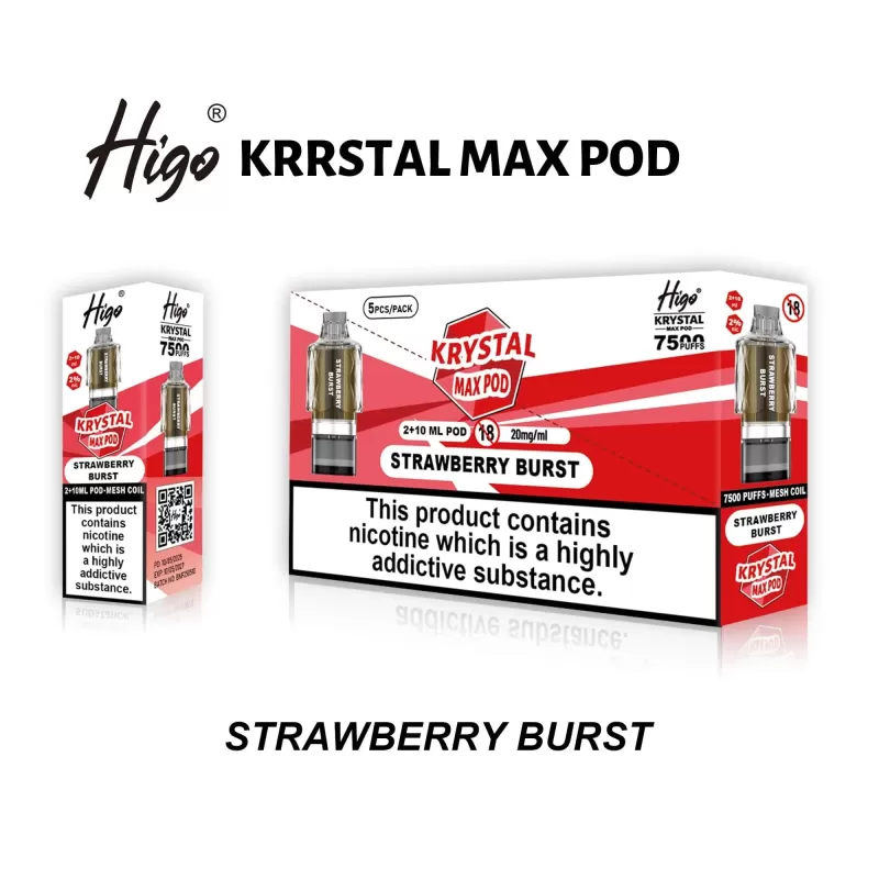 Higo Krystal Max 7500 Prefilled Pods - Box of 10 - Orange Lemonade - Image 3