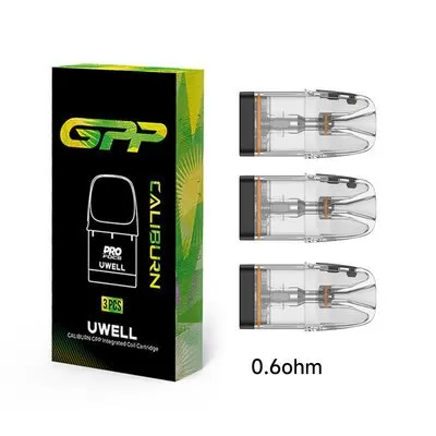 UWELL CALIBURN GPP REPLACEMENT PODS In UAE - Caliburn GPP Integrated Coil Cartridge 0.6Ω, Caliburn GPP Integrated Coil Cartridge 0.9Ω