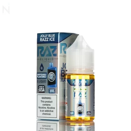 Pod Juice X RAZ Salt Nic -Jolly Blue Razz Ice - 55mg