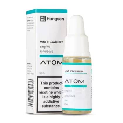 Mint Strawberry E-Liquid Atom Series by Hangsen (10ml) - 3mg