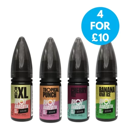20mg Riot E-liquid BAR EDTN 10ml Nic Salts (50VG/50PG) - Vape Co