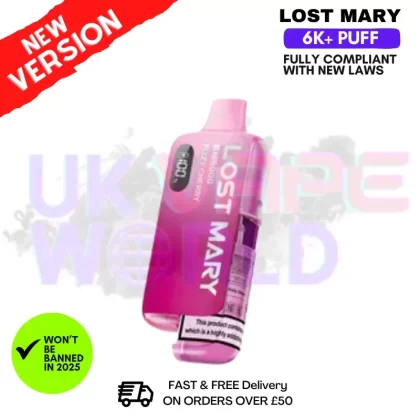Fizzy Cherry Lost Mary 6K Puff Pod Kit – Only £8.99