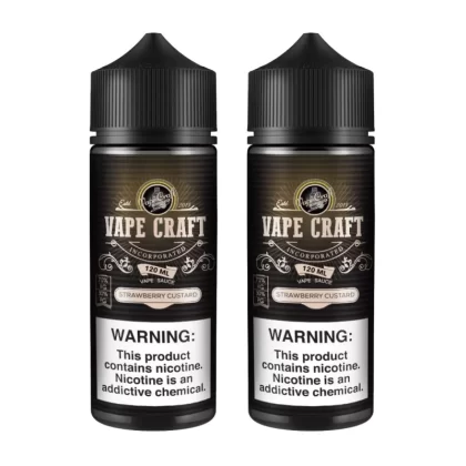 Vape Craft Strawberry Custard 2 Bottle Bundle - Vape Product, Vape Product