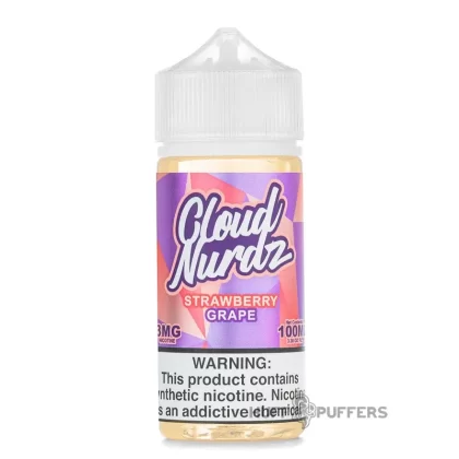 Cloud Nurdz – Strawberry Grape 100mL - Nicotine Strength#0mg>3mg>6mg