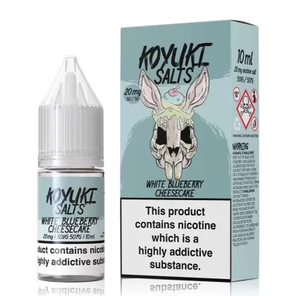 White blueberry Cheesecake By Koyuki 10ml Nic Salt - Nicotine Strength#10mg (Salt)>20mg (Salt) (113643)