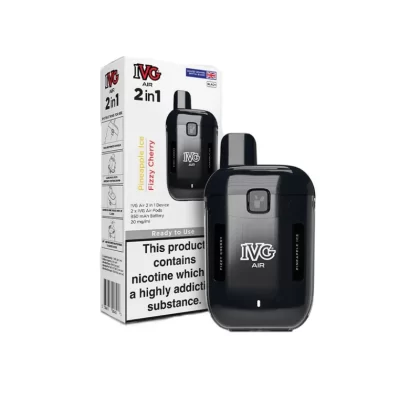 IVG Air 2in1 Prefilled Pod Vape Kit - Black Edition