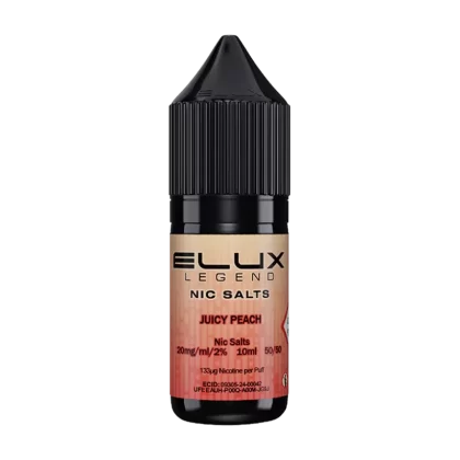 Juicy Peach Nic Salt by Elux 10ml - Ecigwizard