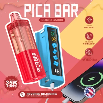 Assembled in USA | PICA BAR Lucid 35K Disposable KIT - 35,000 Puff - Cool Mint