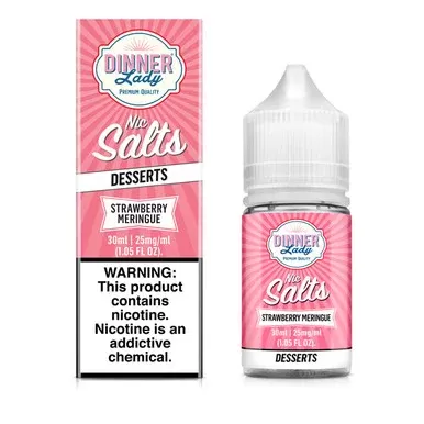 Strawberry Meringue Dinner Lady TFN Salts 30mL