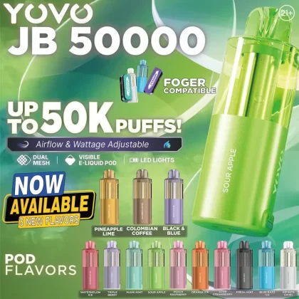 Yovo JB50000 Pod - Peach Raspberry - Skullvaping