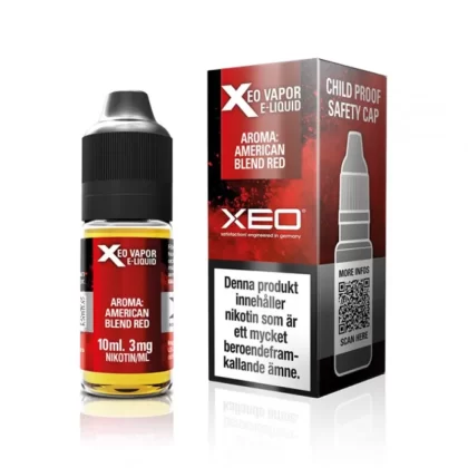 XEO Xtreme Vapor American Blend Red 10ml – e-juice med nikotin