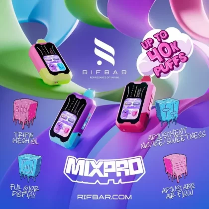 RifBar MixPro 40K - Miami Mint (Nic & Ice Control)