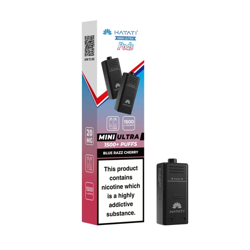 Hayati Mini Ultra 1500 Prefilled Pods - Raspberry Cotton K - Image 2