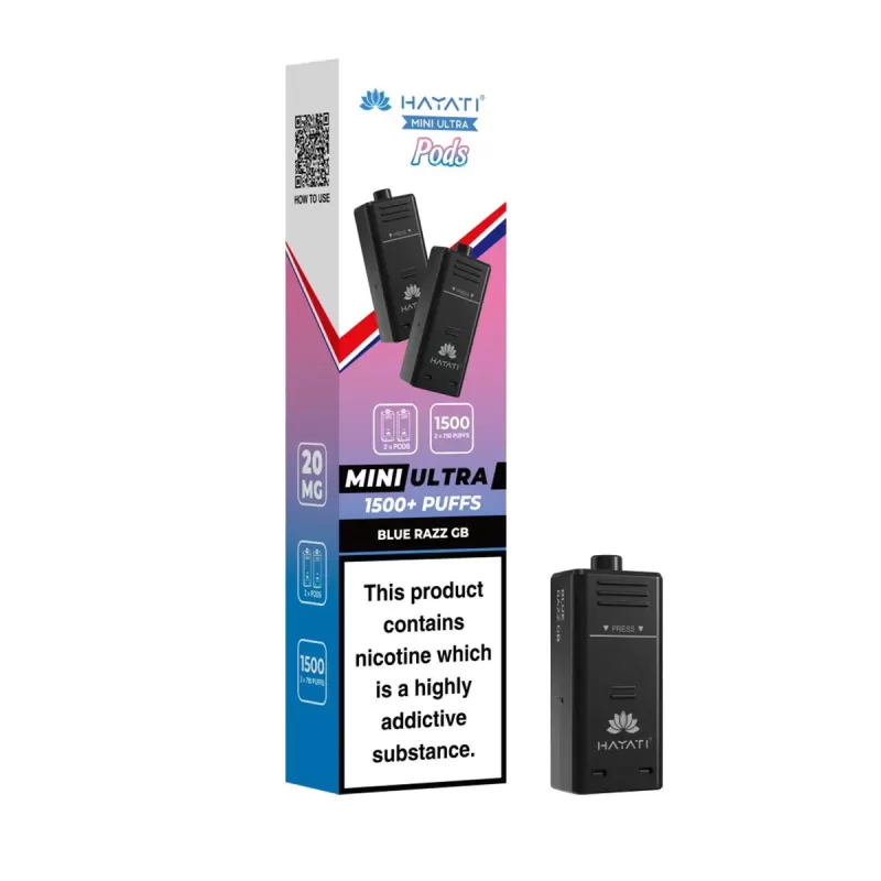 Hayati Mini Ultra 1500 Prefilled Pods - Raspberry Cotton K - Image 3